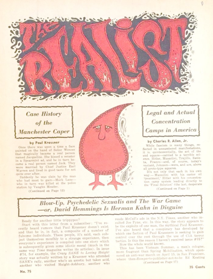 Cover Image - The Realist, No. 75