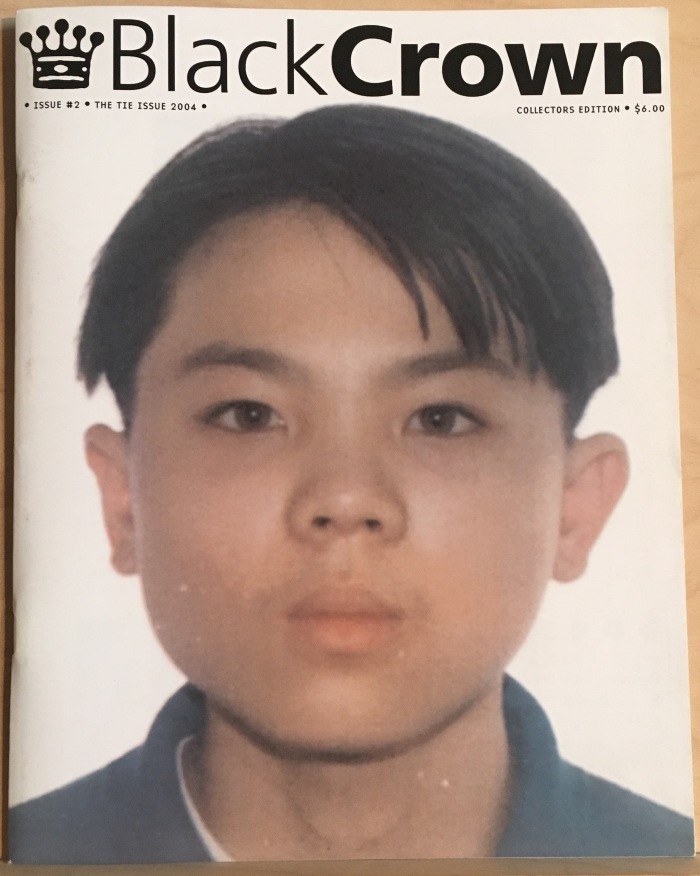 BlackCrown Issue #2 (2004) The Tie Issue Front Cover. Image of Tie (Jonathan Lim).
